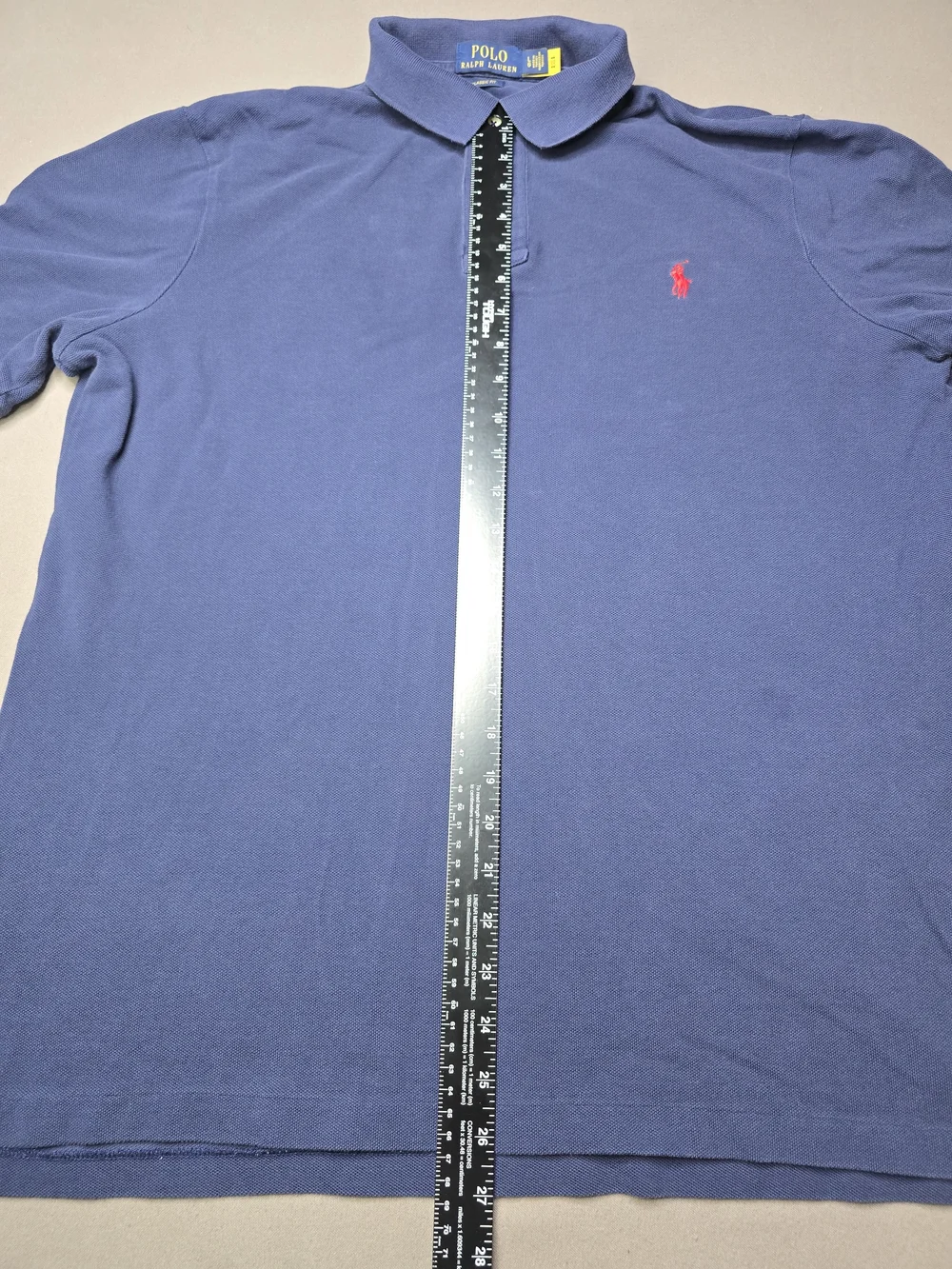 Polo by Ralph Lauren Navy Short-Sleeve Polo with Red Pony